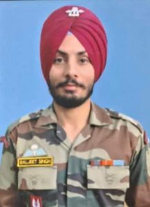 ਸ਼ਹੀਦ ਬਲਜੀਤ ਸਿੰਘ ਦੀ ਫਾਈਲ ਫੋਟੋ।