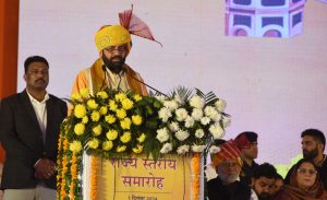 ਸਮਾਗਮ ਨੂੰ ਸੰਬੋਧਨ ਕਰਦੇ ਹੋਏ ਮੁੱਖ ਮੰਤਰੀ ਨਾਇਬ ਸਿੰਘ ਸੈਣੀ।