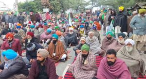 ਸ੍ਰੀ ਮੁਕਤਸਰ ਸਾਹਿਬ ਵਿਚ ਪਿੰਡ ਉਦੇਕਰਨ ਵਿਖੇ ਲਾਇਆ ਗਿਆ ਧਰਨਾ।